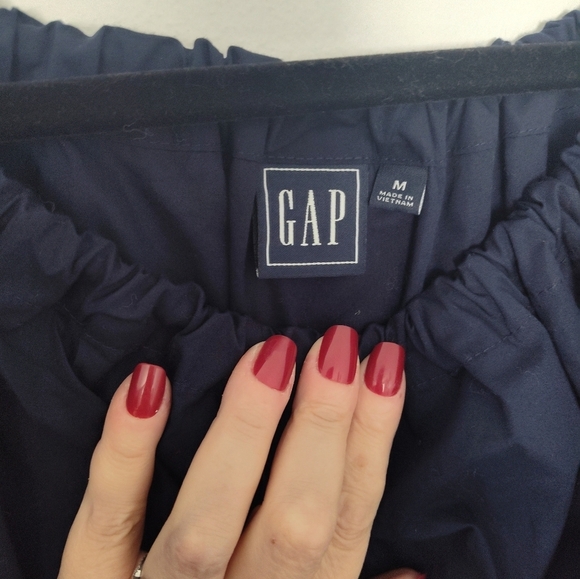 Gap Short Sleeve Ruffle Hem Mini Dress size m #78 - Picture 2 of 3